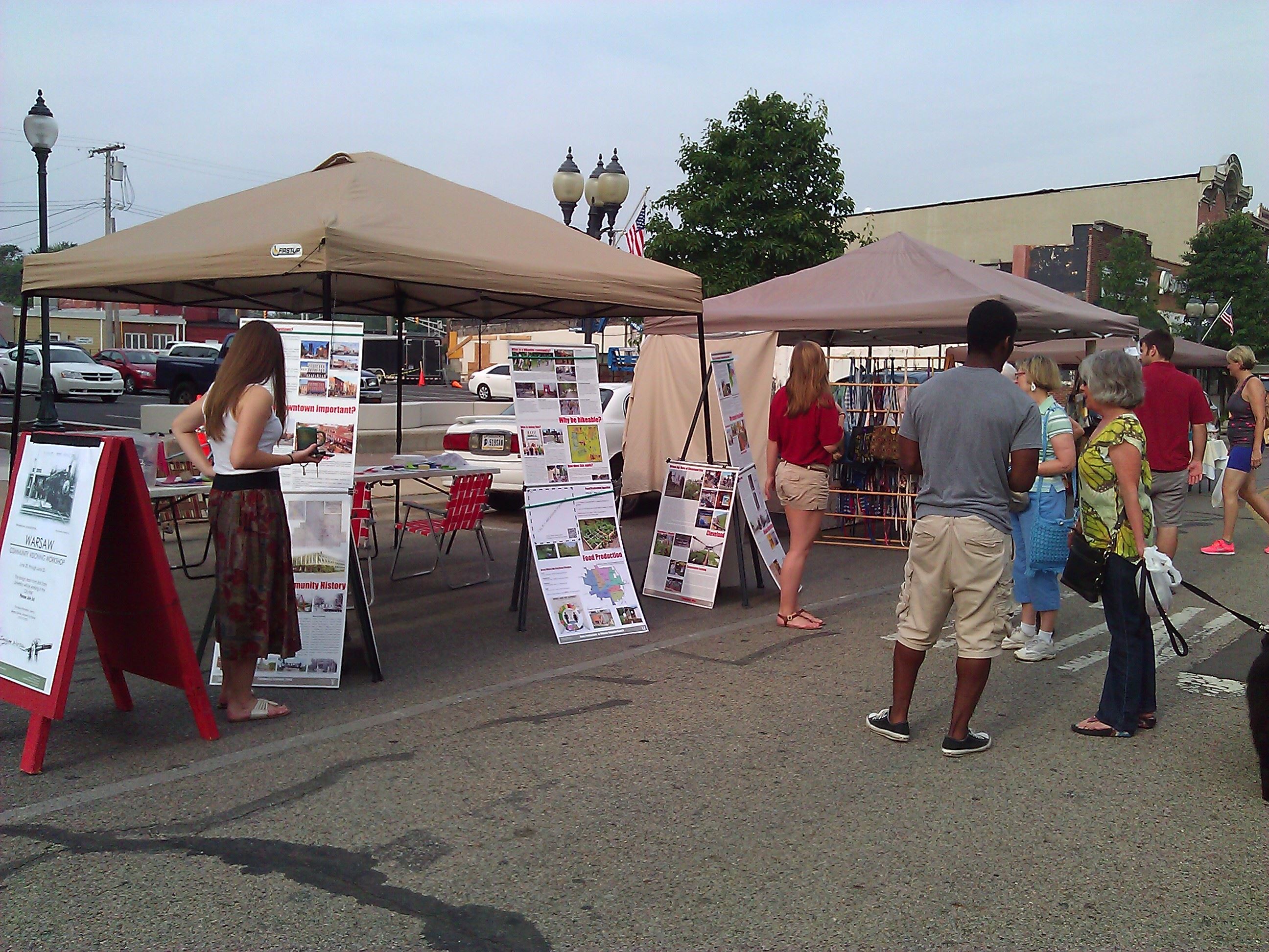 Imagine Warsaw Community Collaboration at Downtown Event